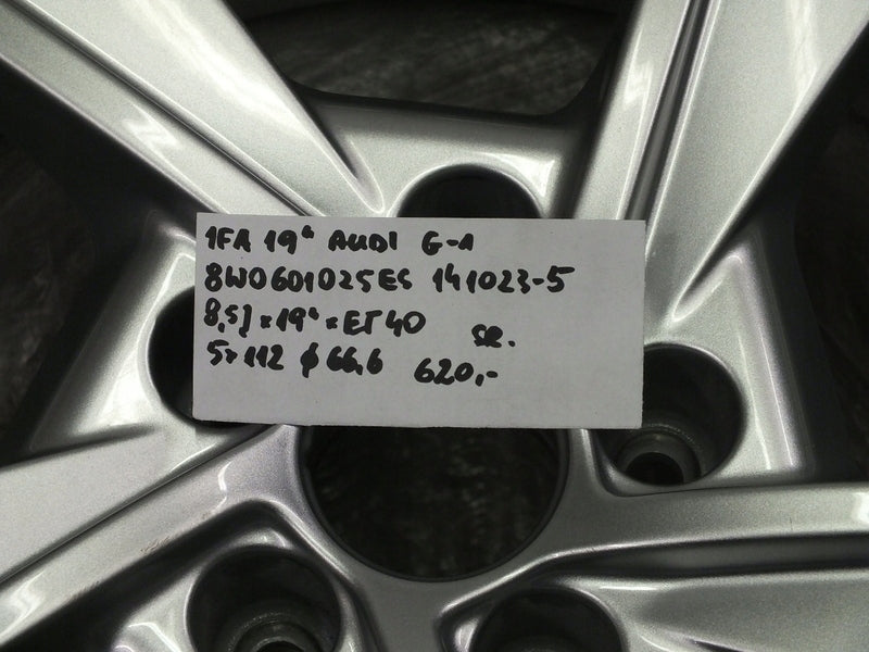 1x Alu Felge Audi A4 Aluminum rim 19 Zoll 8.5J 5x112 40ET 8W0601025ES