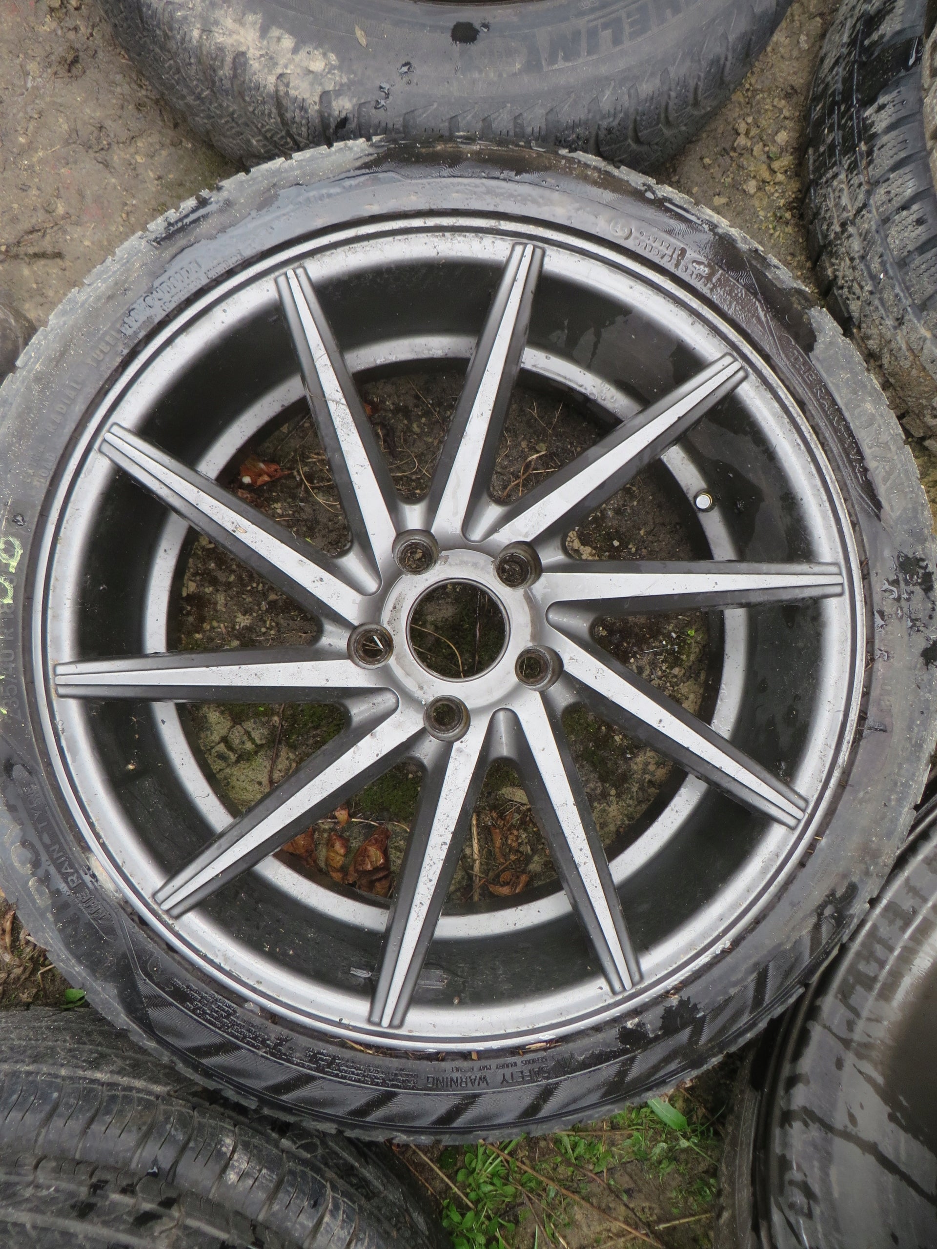 1x Alu Felge Audi A4 Aluminum rim 18 Zoll 8.0J 5x112