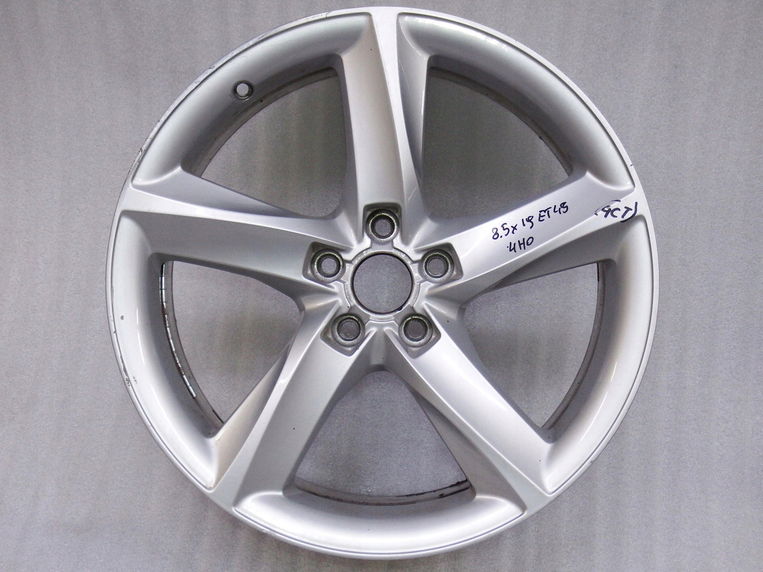 1x aluminum rim Audi A8 Aluminum rim 19 inch 8.5J 5x112 45ET 