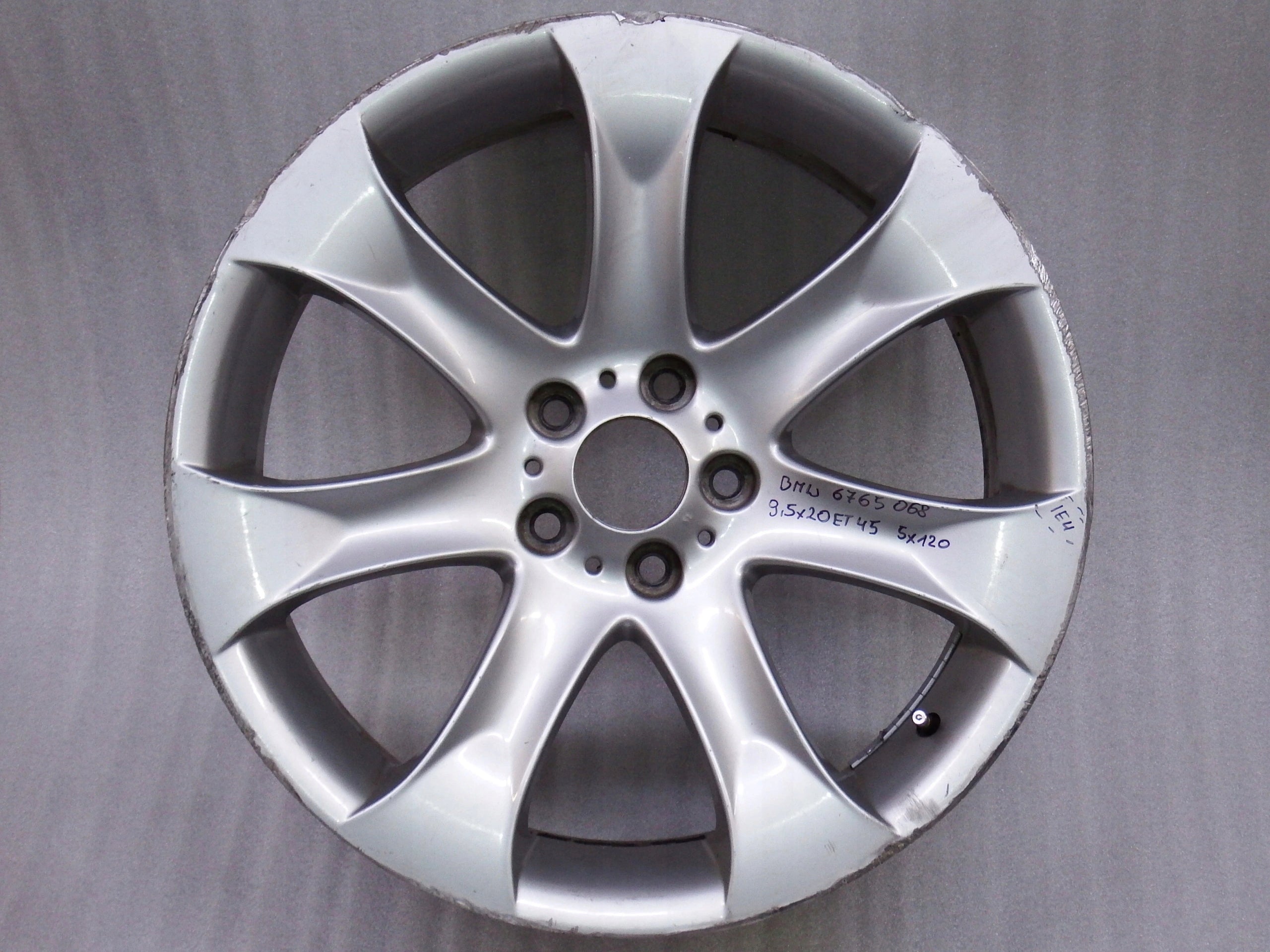 1x Alu Felge BMW E65 X2 X1 Aluminum rim 20 Zoll 9.5J 5x120 45ET