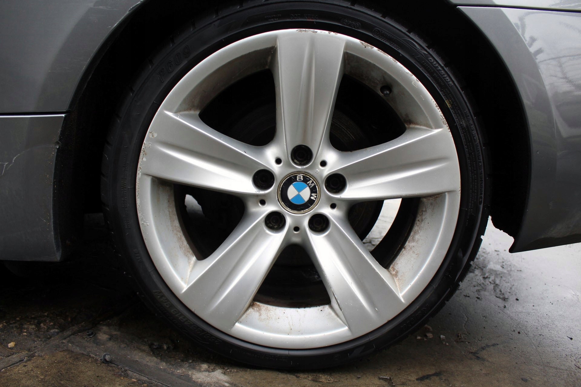 1x aluminum rim BMW E91 E90 X1 E93 E92 E93 E90 E91 E92 18 inch 8.5J 5x120 37ET 