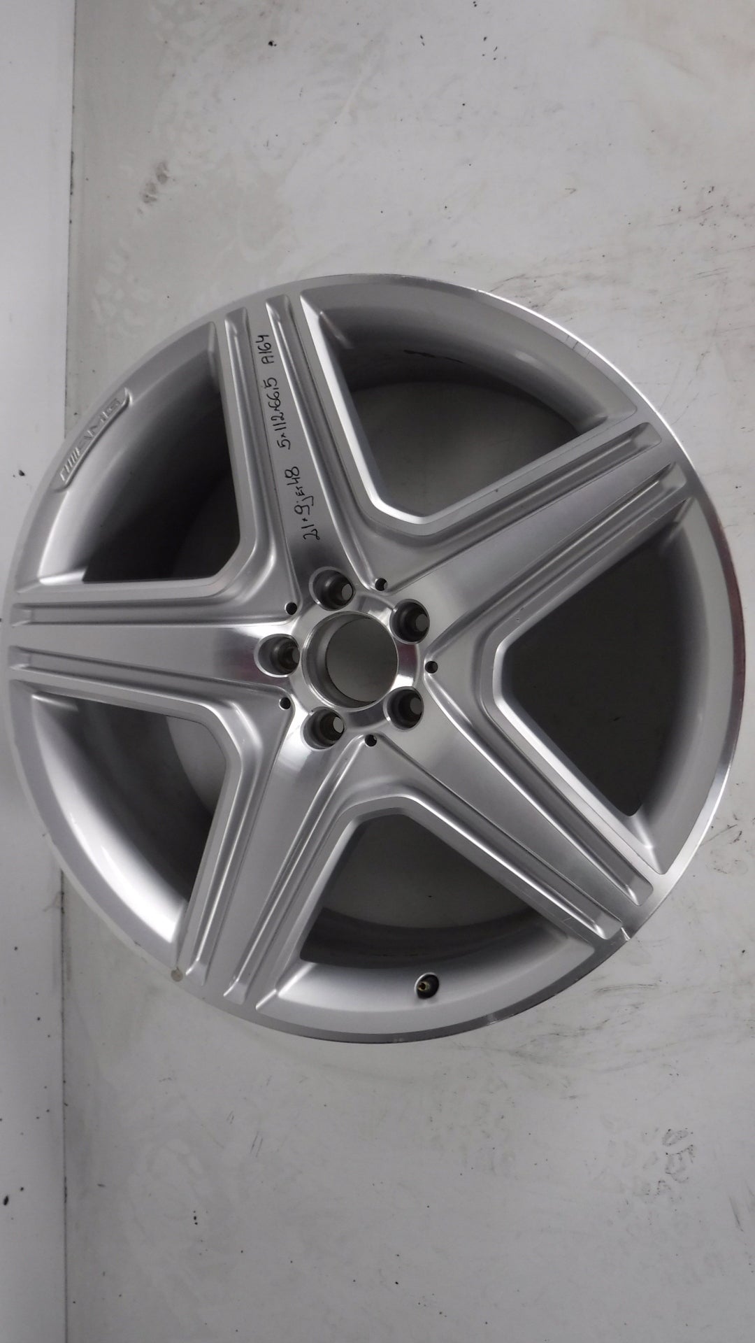 1x aluminum rim Mercedes-Benz W164 Aluminum rim 21 inch 9.0J 5x112 48ET 