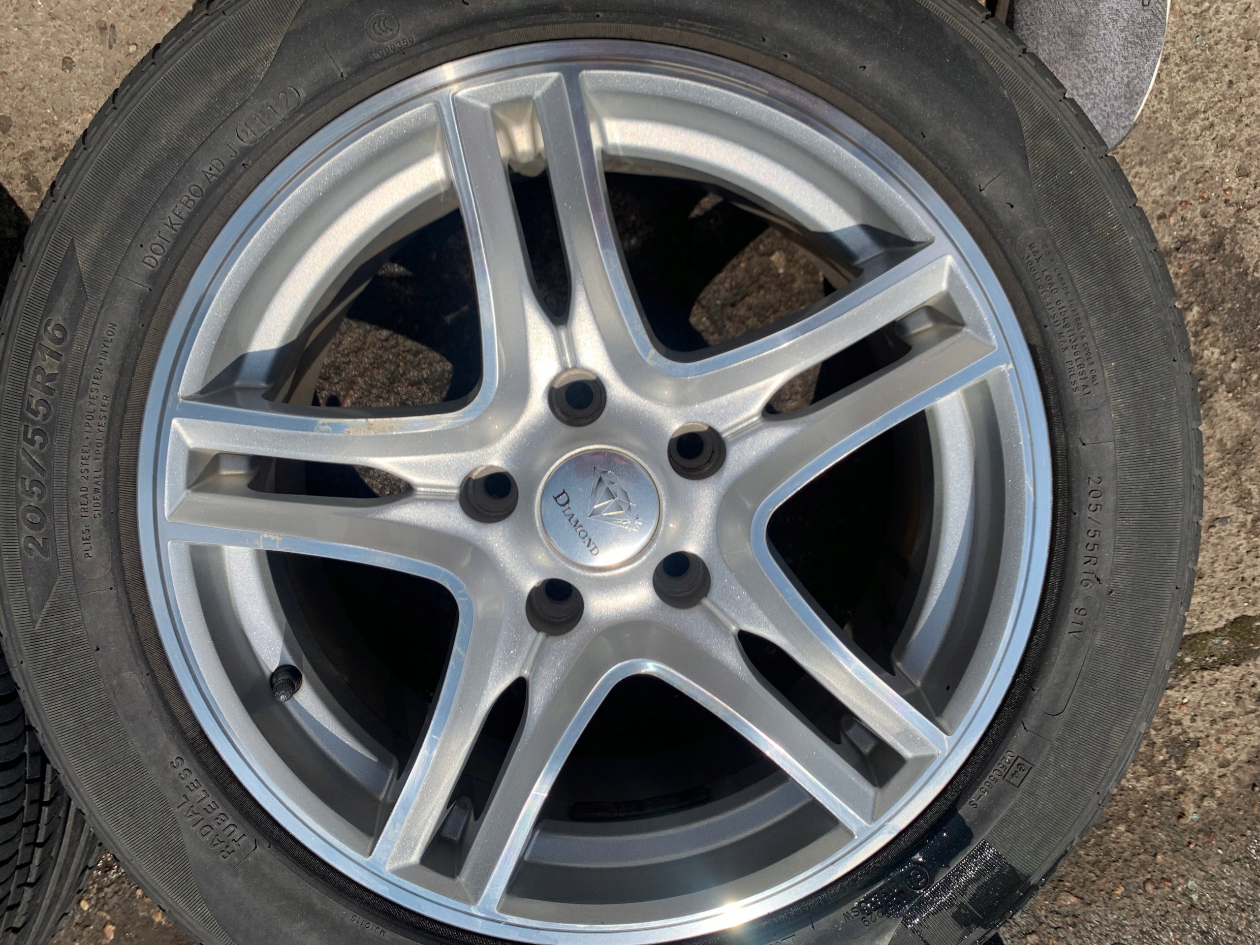 1x Alu Felge Mercedes-Benz W169 Aluminum rim 16 Zoll 5x112