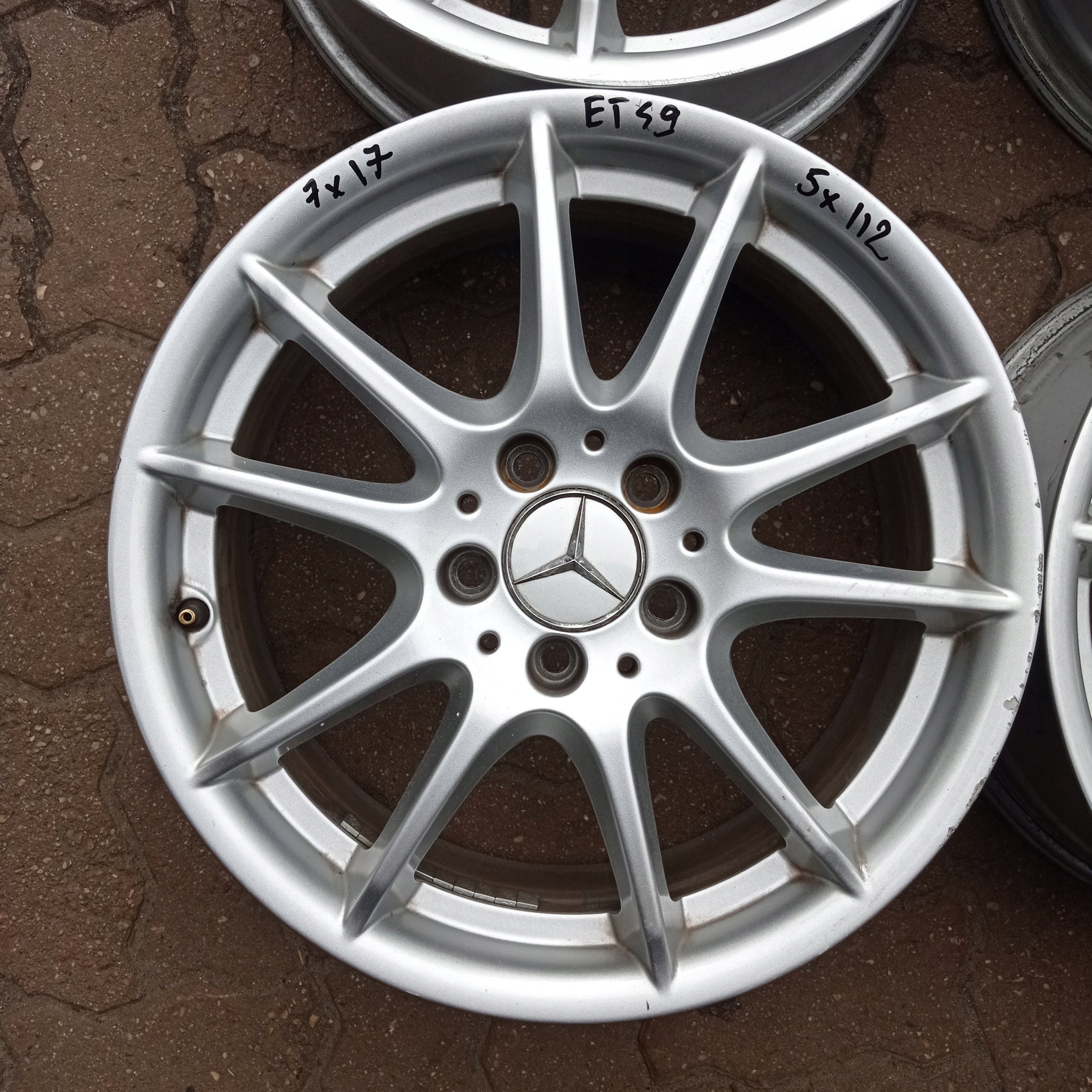 Alu Felge Mercedes-Benz W169 Aluminum rim 17 Zoll 7.0J 5x112 48ET