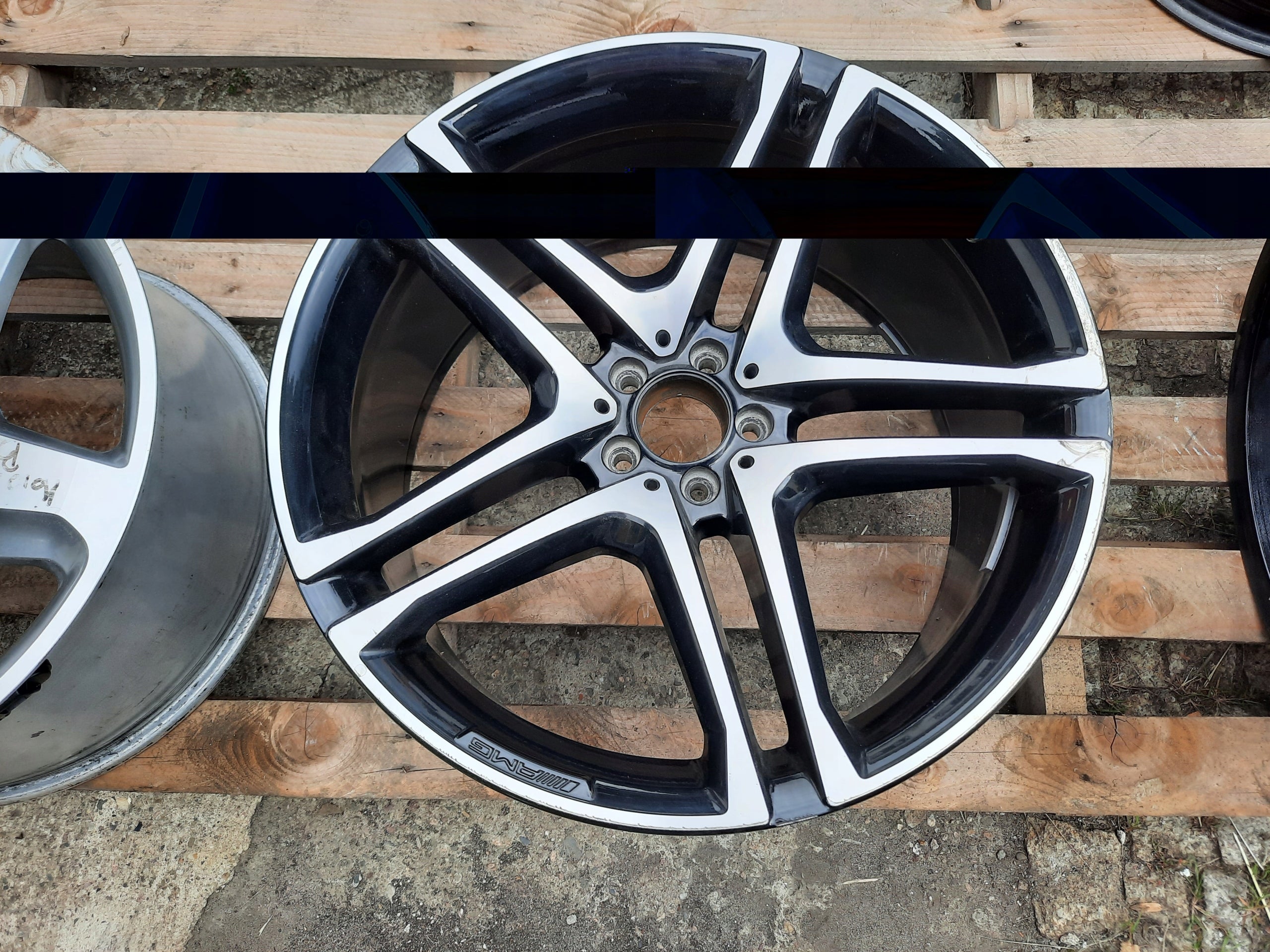 1x Alu Felge Mercedes-Benz W116 Aluminum rim 22 Zoll 11.0J 5x112