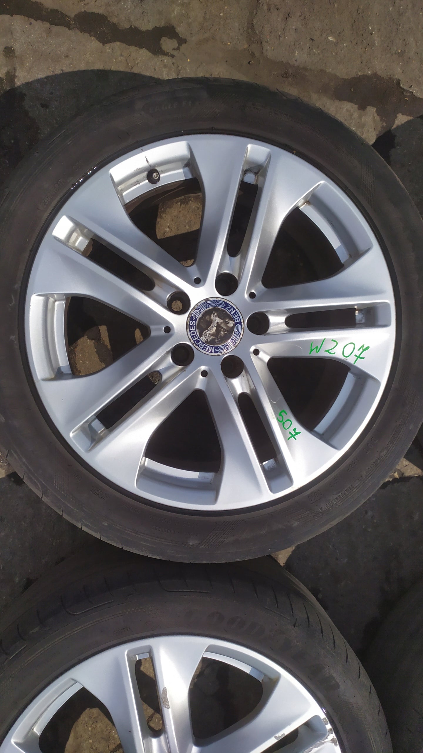 Alu Felge Mercedes-Benz W204 W212 W207 Aluminum rim 17 Zoll 7.5J 5x112