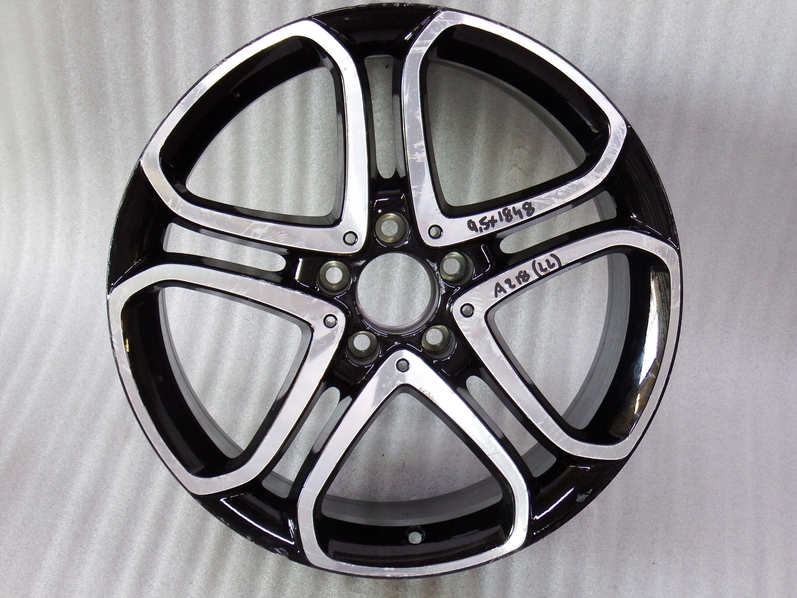 1x aluminum rim Mercedes-Benz W169 Aluminum rim 18 inch 8.5J 5x112 48ET 