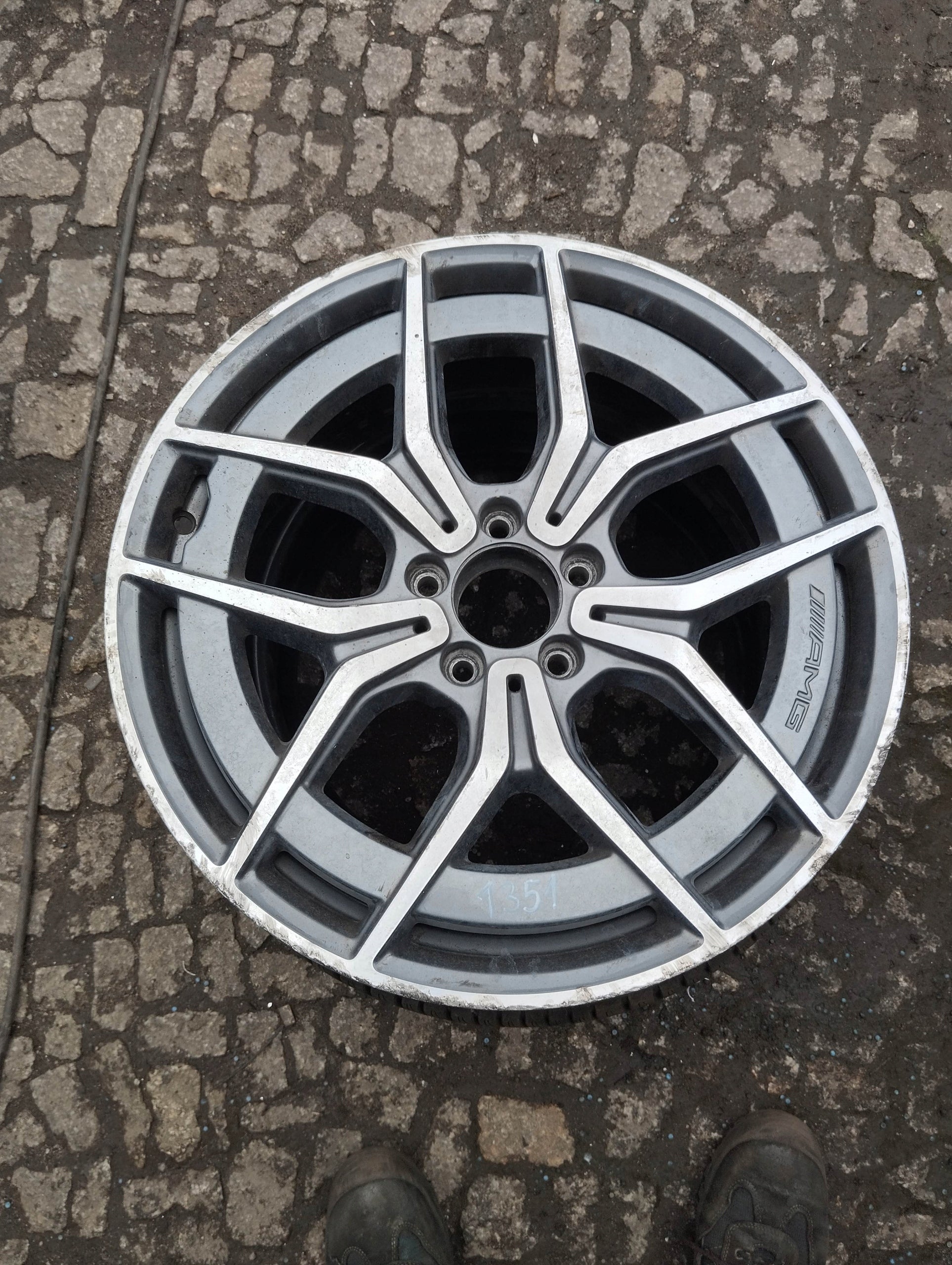 1x Alu Felge Mercedes-Benz W213 Aluminum rim 19 Zoll 8.0J 5x112 43ET A2134016500