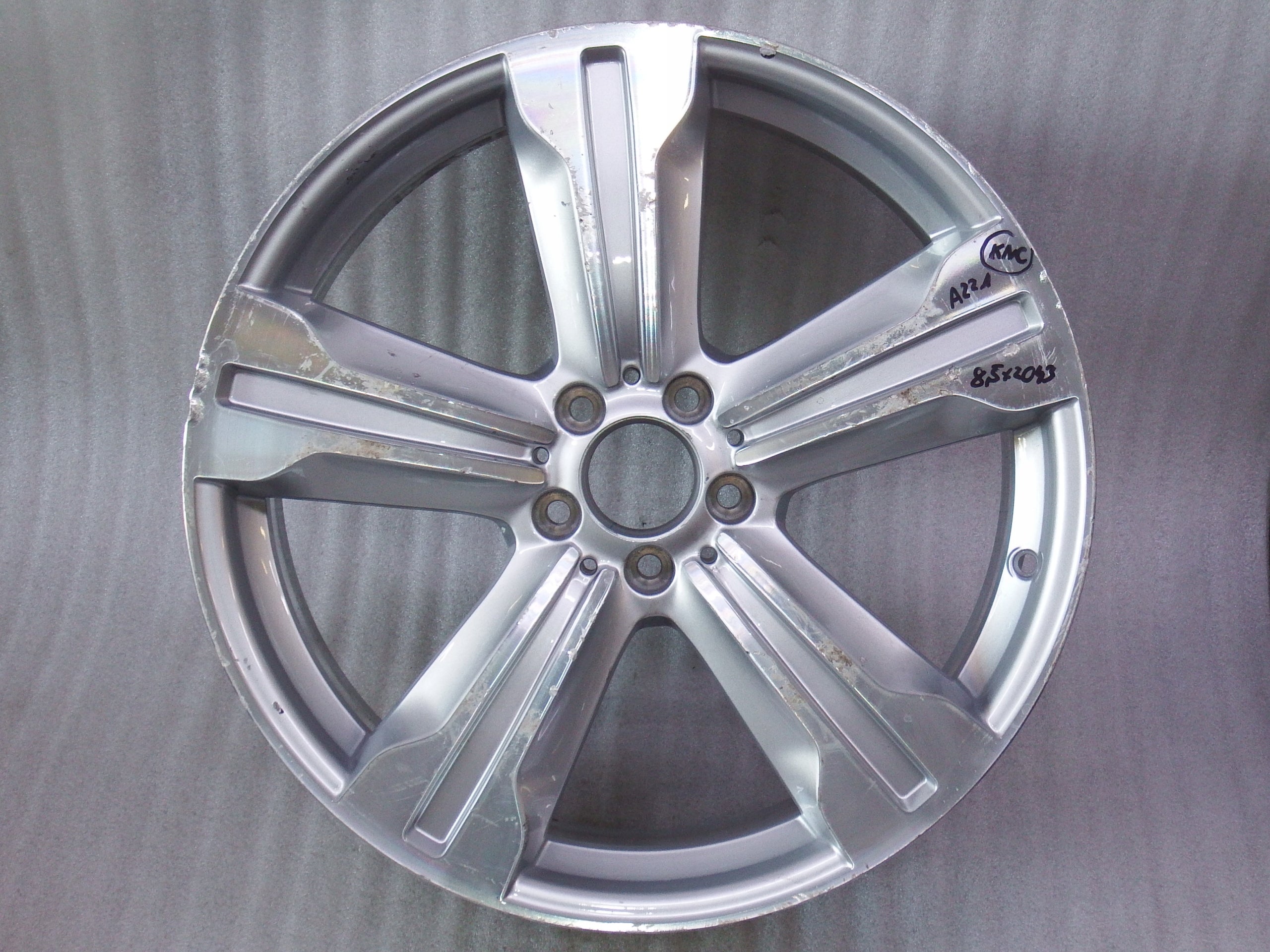 1x aluminum rim Mercedes-Benz W221 Aluminum rim 20 inch 8.5J 5x112 43ET 