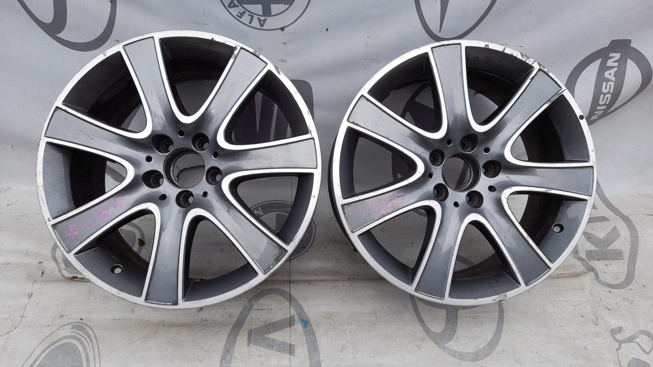 1x Alu Felge Mercedes-Benz 222 W222 Aluminum rim 18 Zoll 8.0J 5x112