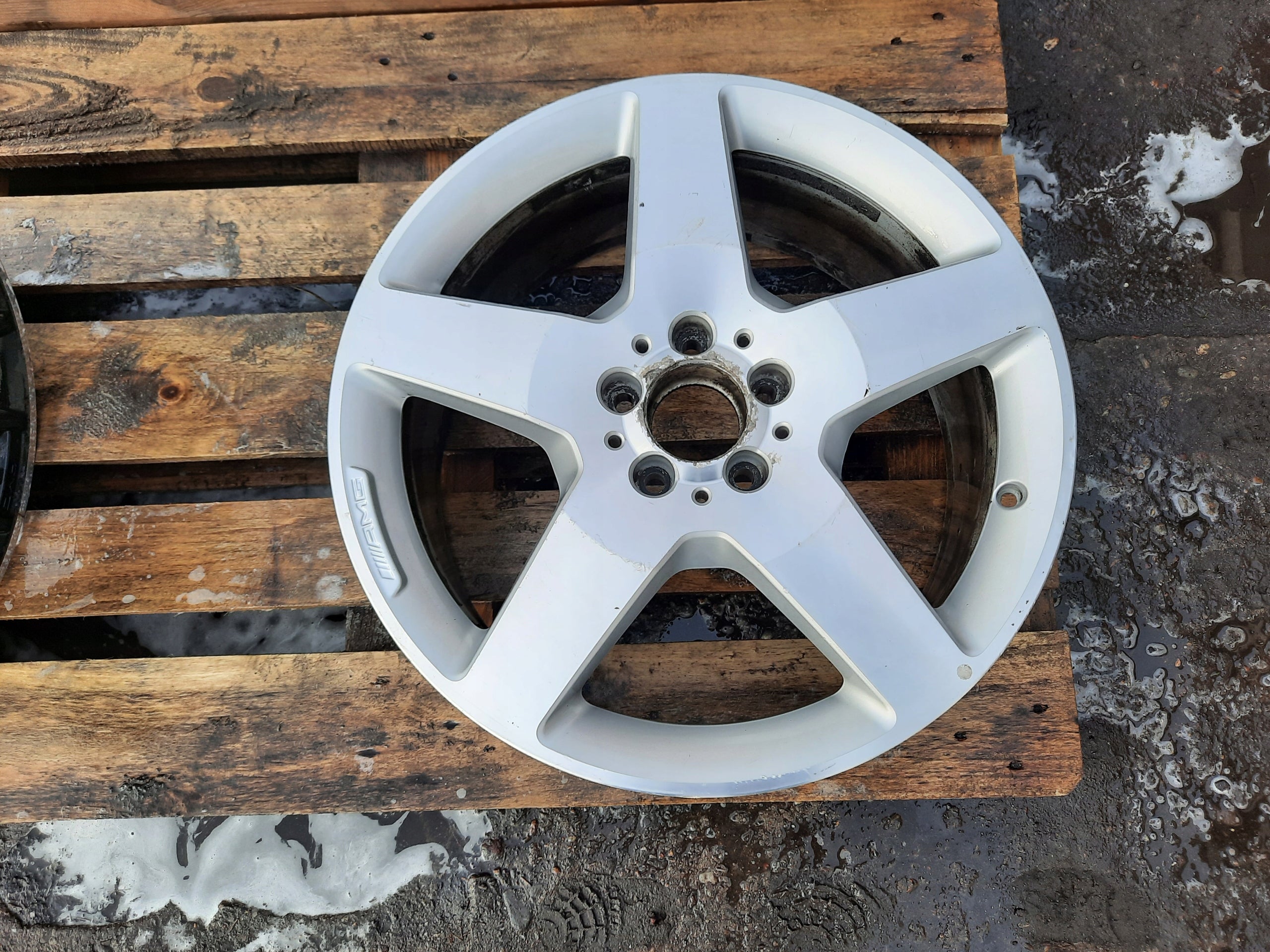 1x Alu Felge Mercedes-Benz N293 Aluminum rim 19 Zoll 8.5J 5x112