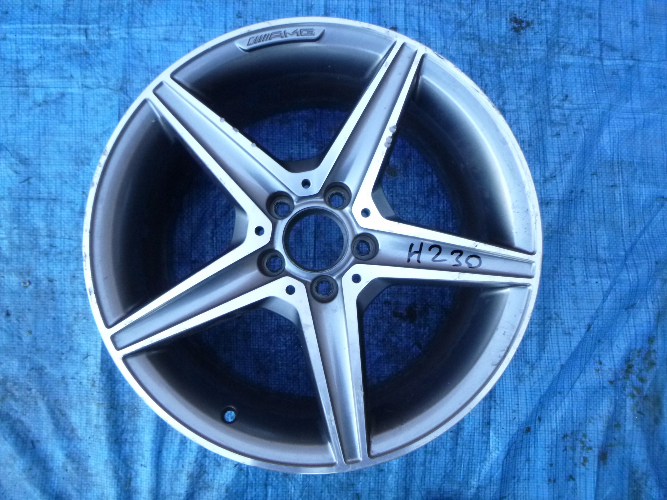 1x aluminum rim Mercedes-Benz 205 Aluminum rim 18 inch 8.5J 5x112 49ET 