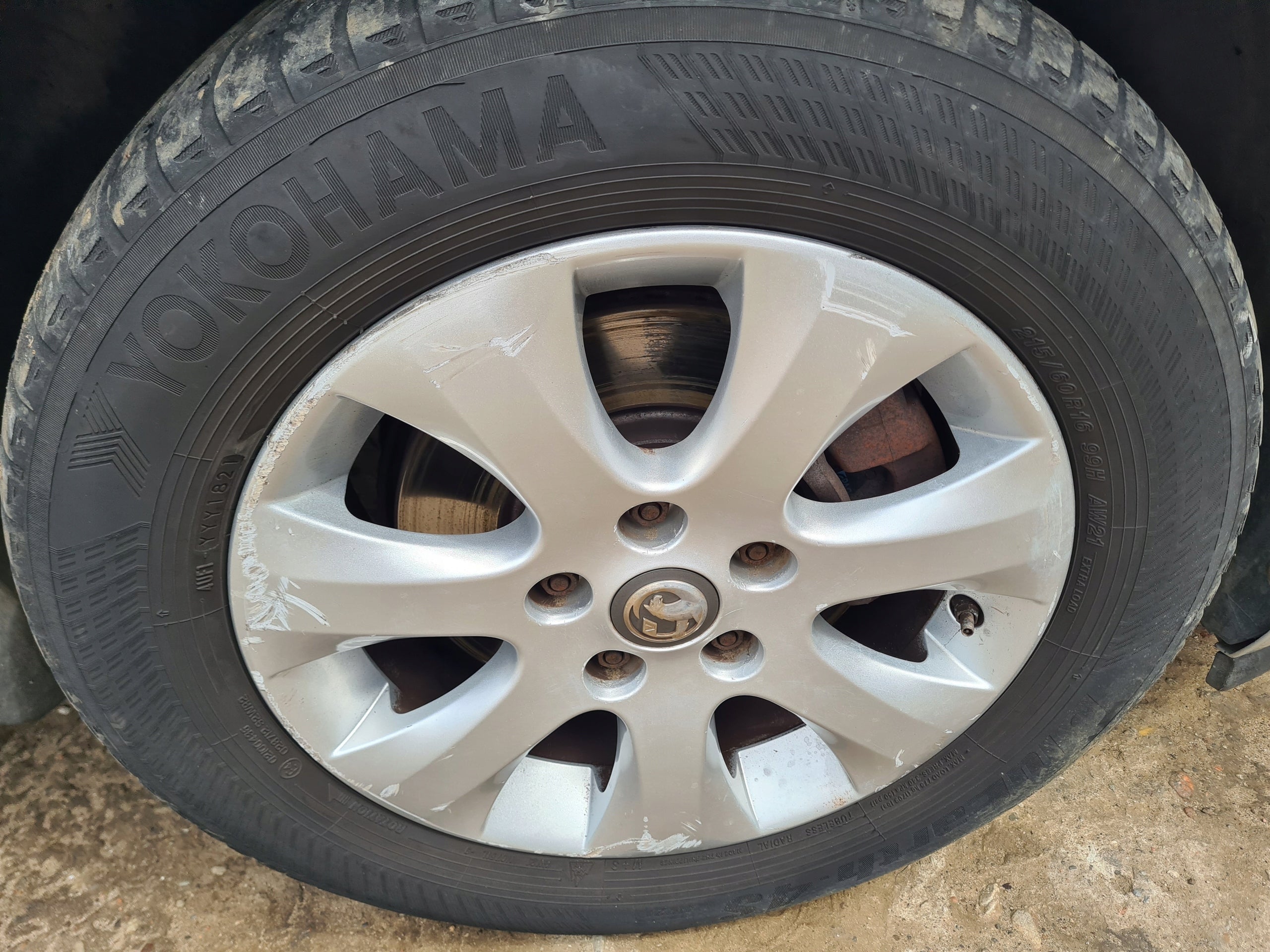 Alu Felge Opel Astra Zafira Aluminum rim 16 Zoll 6.5J 5x115