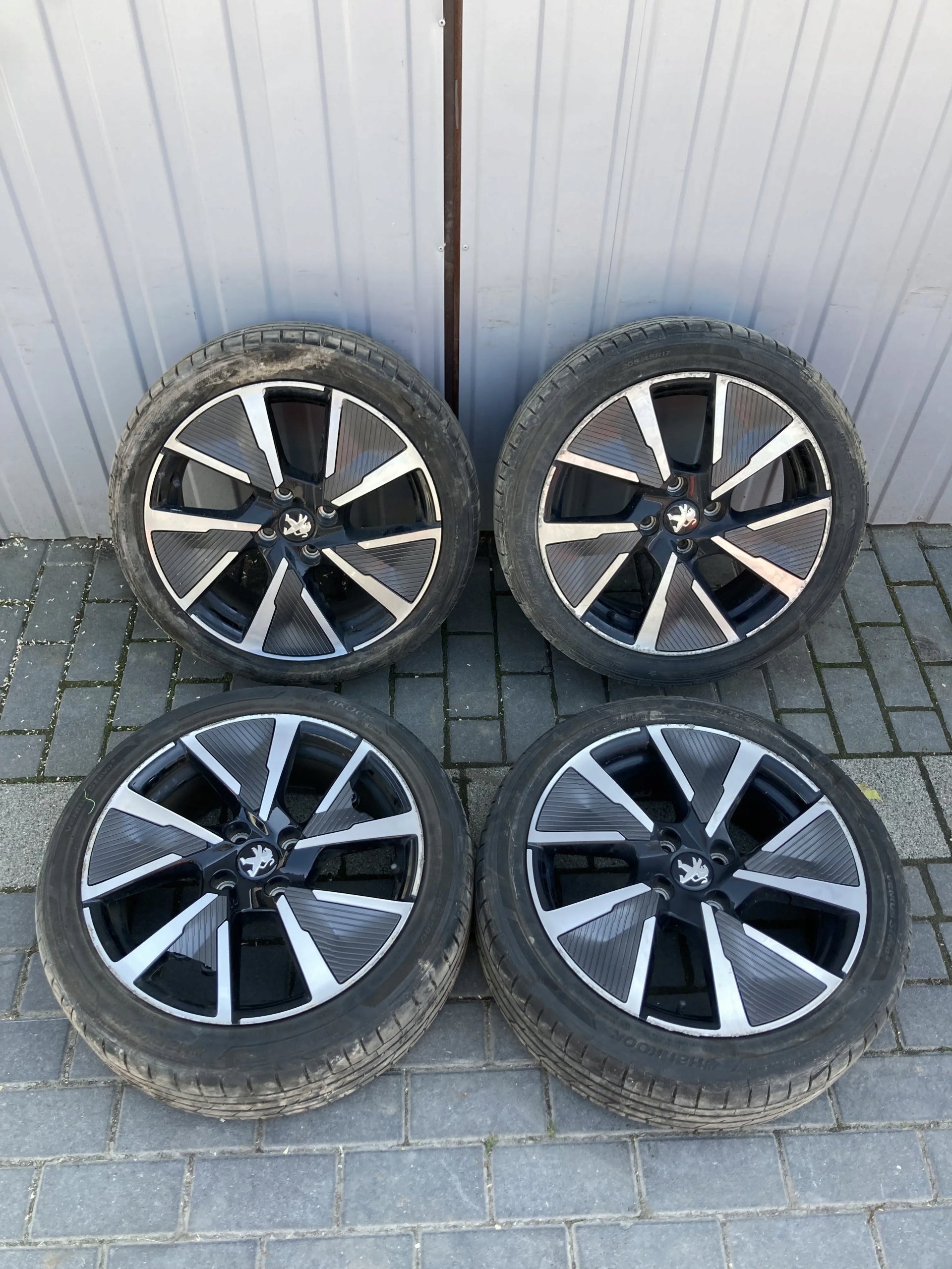 1x Alu Felge Peugeot 205 208 108 Aluminum rim 17 Zoll 7.0J 4x108