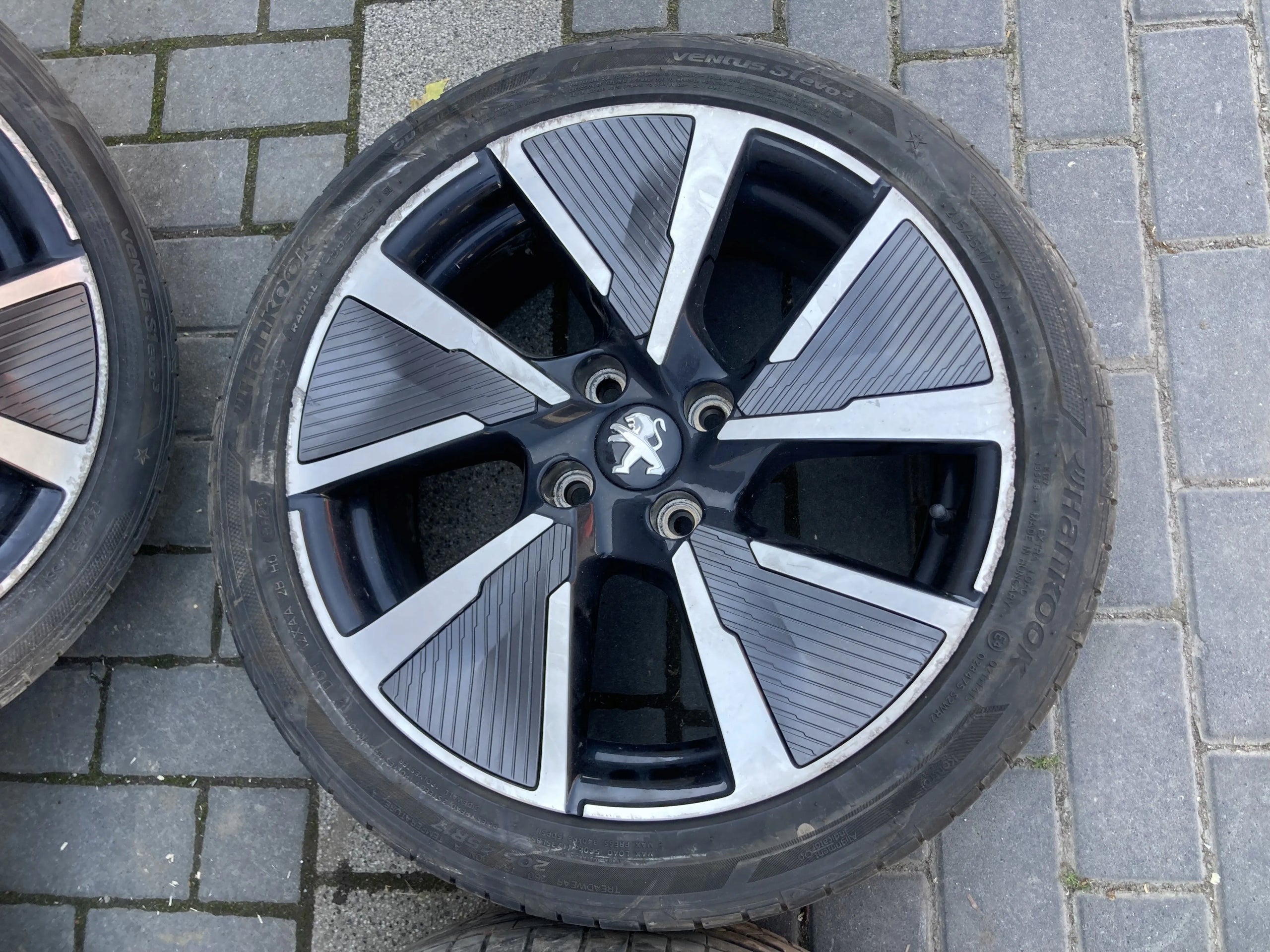 1x Alu Felge Peugeot 205 208 108 Aluminum rim 17 Zoll 7.0J 4x108