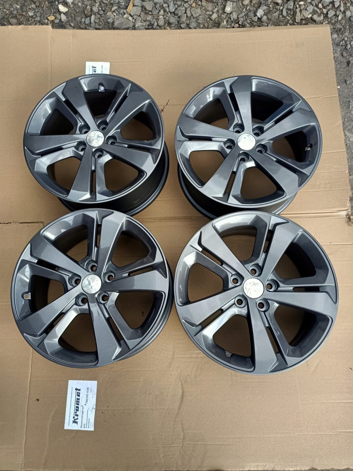 Alu Felge Peugeot 108 308 Aluminum rim 17 Zoll 7.5J 5x108 9677989777