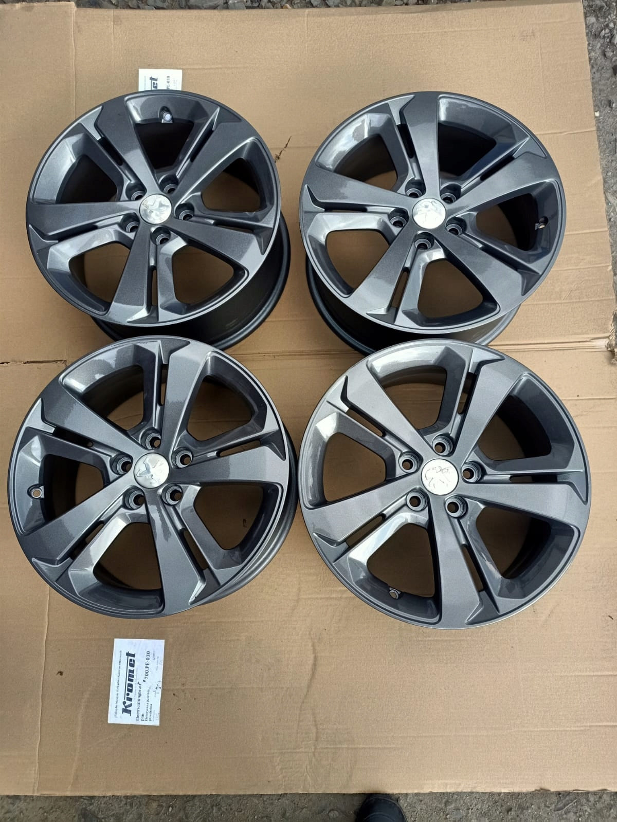 Alu Felge Peugeot 108 308 Aluminum rim 17 Zoll 7.5J 5x108 9677989777