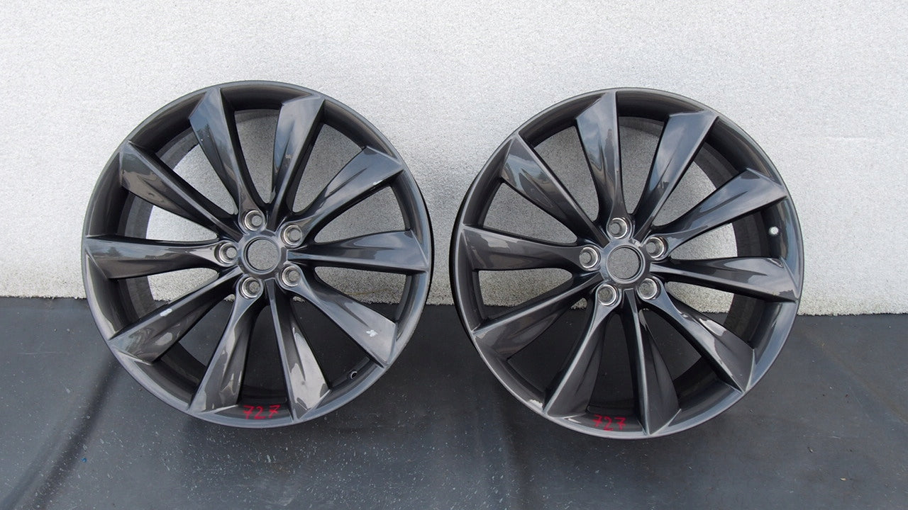 1x Alu Felge Tesla Model S Aluminum rim 21 Zoll 8.5J 5x114.3 40ET 600586800E