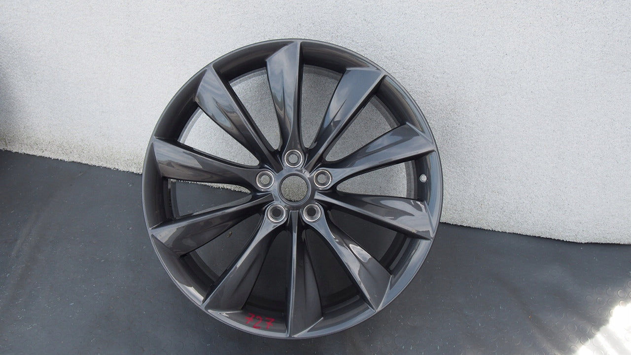 1x Alu Felge Tesla Model S Aluminum rim 21 Zoll 8.5J 5x114.3 40ET 600586800E