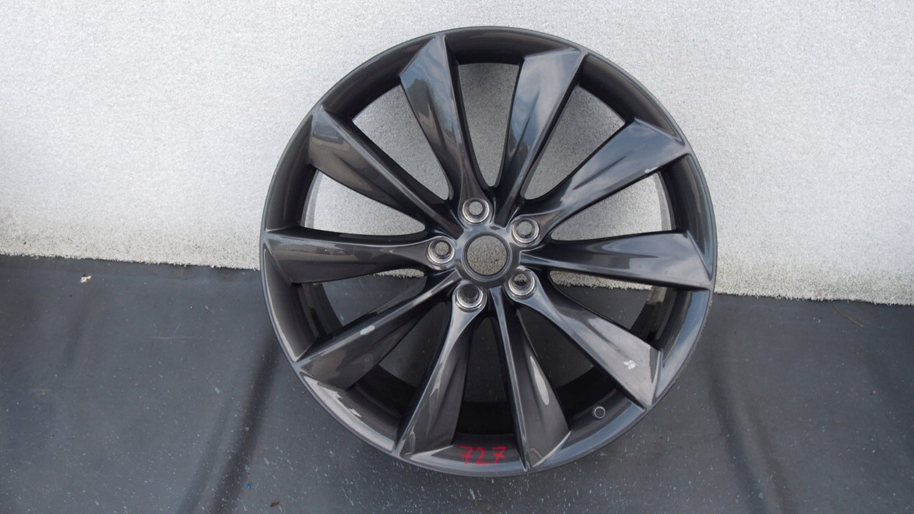 1x Alu Felge Tesla Model S Aluminum rim 21 Zoll 8.5J 5x114.3 40ET 600586800E