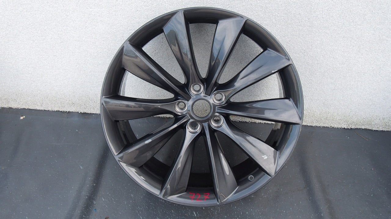 1x Alu Felge Tesla Model S Aluminum rim 21 Zoll 8.5J 5x114.3 40ET 600586800E