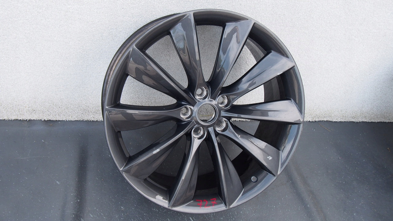 1x Alu Felge Tesla Model S Aluminum rim 21 Zoll 8.5J 5x114.3 40ET 600586800E