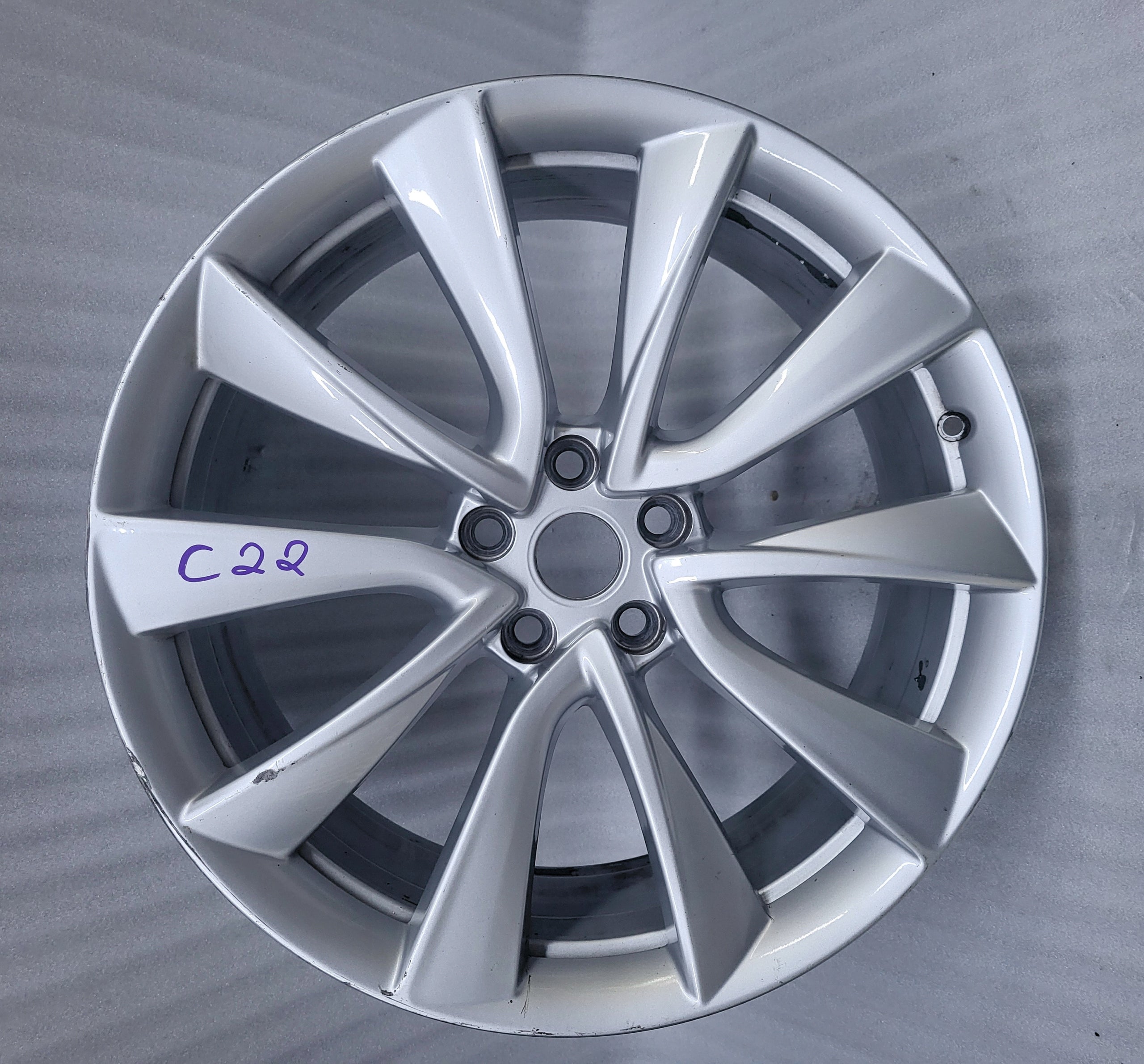 1x Alu Felge Tesla Model 3 Aluminum rim 20 Zoll 8.5J 5x120 35ET 104422700D