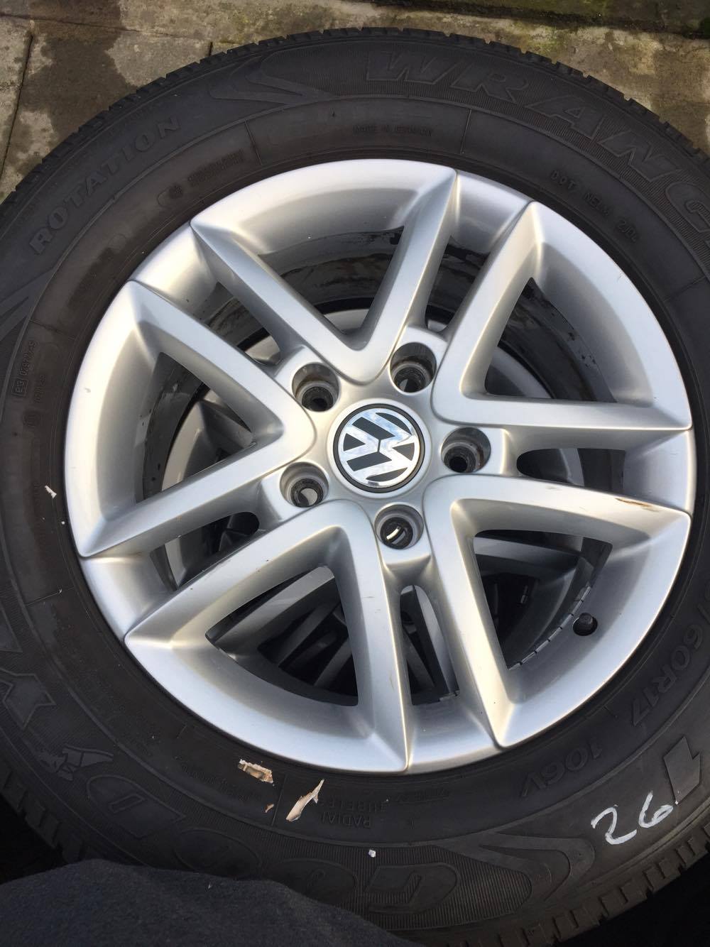 Alu Felge Volkswagen T7 Aluminum rim 17 Zoll 7.5J 5x112