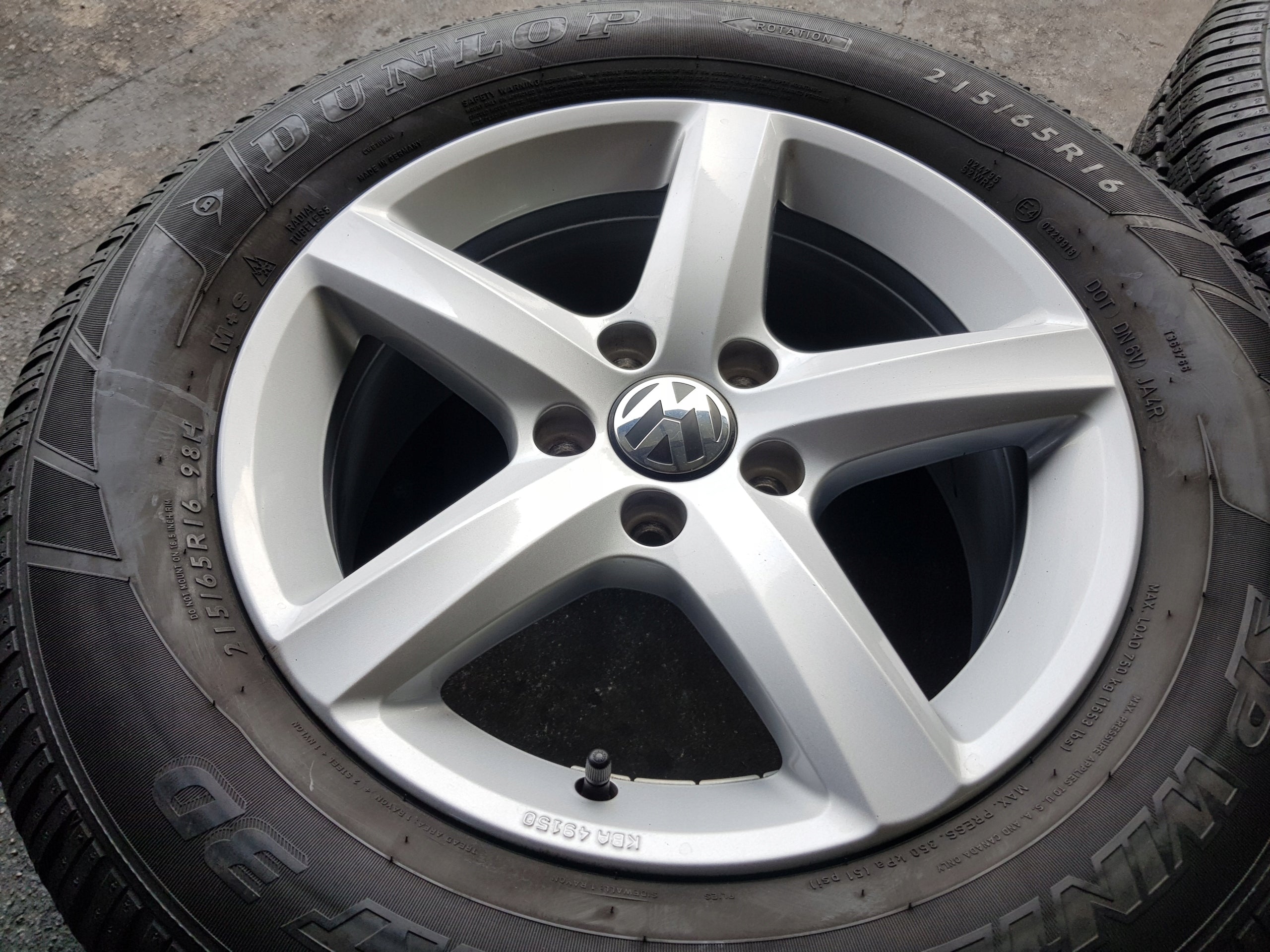 Alu Felge Volkswagen Sharan Tiguan Aluminum rim 16 Zoll 6.5J 5x112 33ET