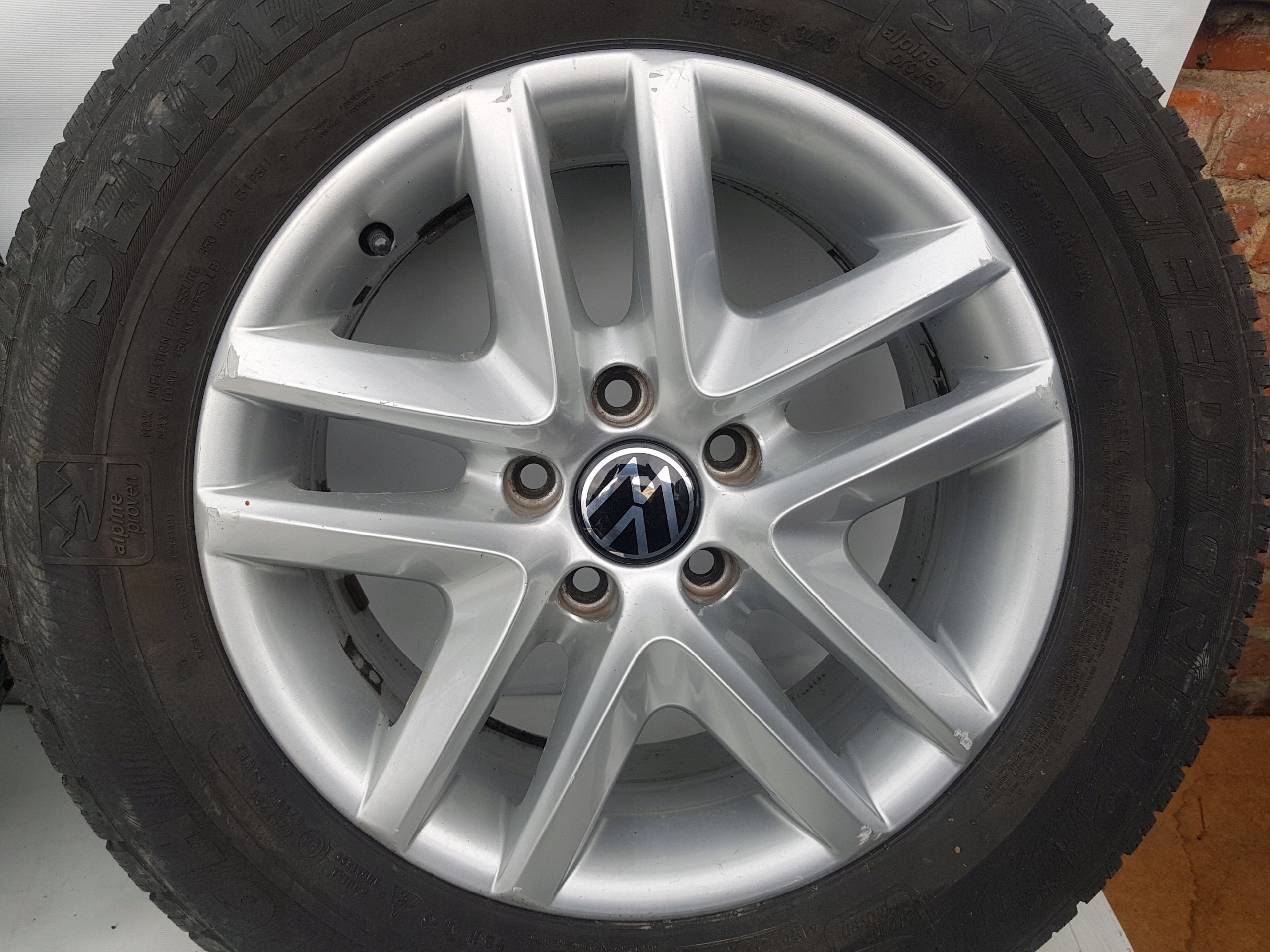 Alu Felge Volkswagen Sharan Tiguan Aluminum rim 16 Zoll 6.5J 5x112