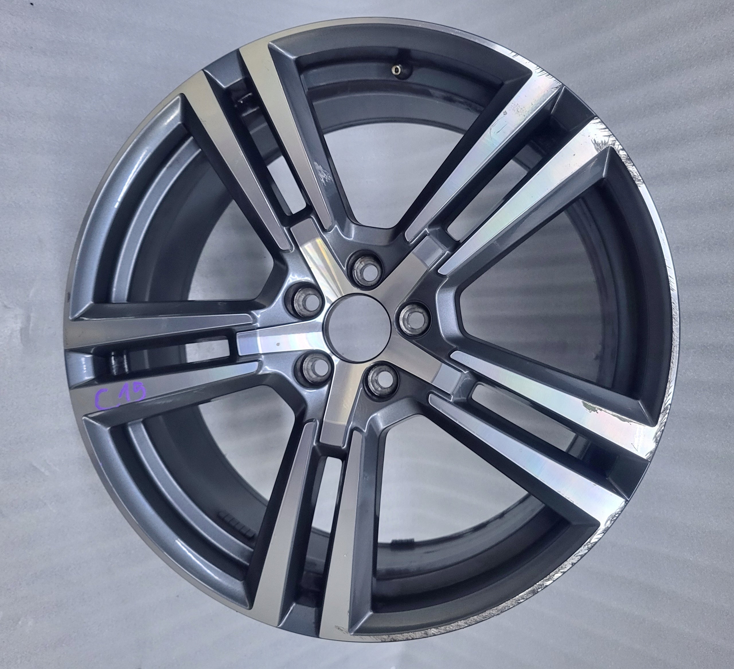 1x Alu Felge Volvo 142 XC60 Aluminum rim 20 Zoll 8.0J 5x108 52,5ET 31423853